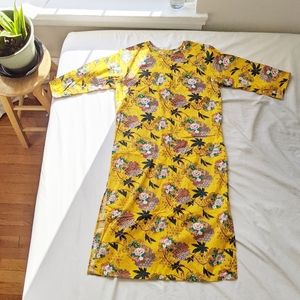 Yellow Vietnamese áo dài / ao dai top